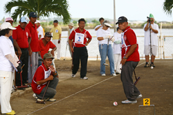 Philippine team carefully makes the game.