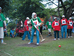 Young female player who participated from Jogyakarta, Java Island.